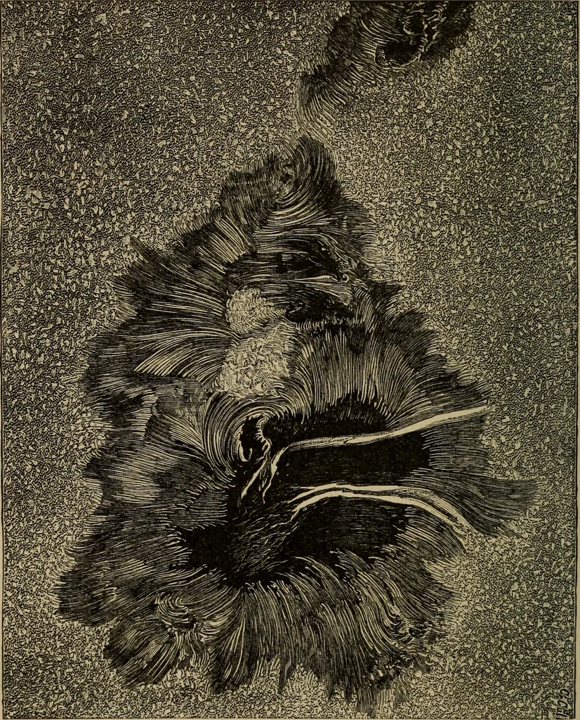 An illustration from Lessons in astronomy including uranography. A brief intoductory course without mathematics, 1896, leaf 127