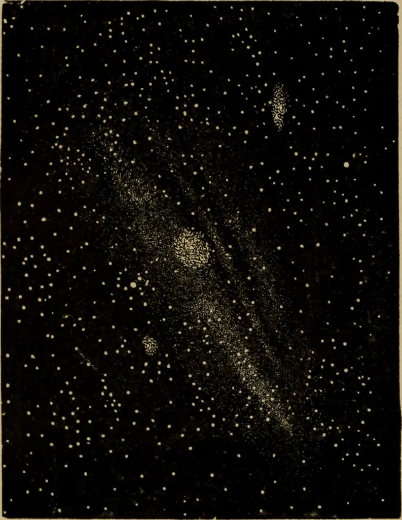 An illustration from Lessons in astronomy including uranography. A brief intoductory course without mathematics, 1896, leaf 297