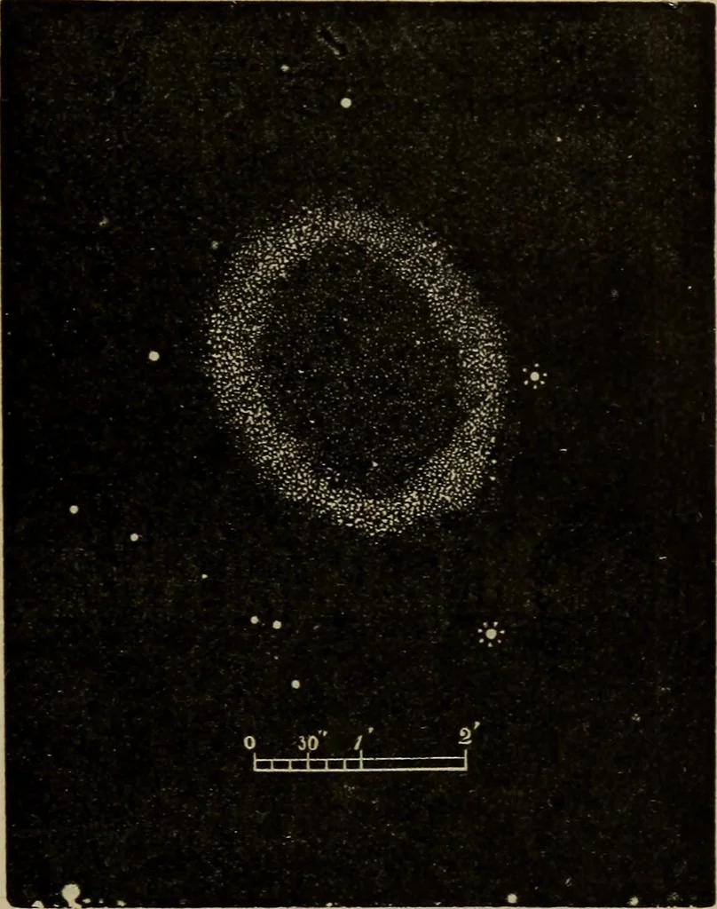 An illustration from Lessons in astronomy including uranography. A brief intoductory course without mathematics, 1896, leaf 298