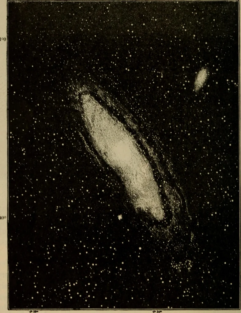 An illustration from Lessons in astronomy including uranography. A brief intoductory course without mathematics, 1896, leaf 299