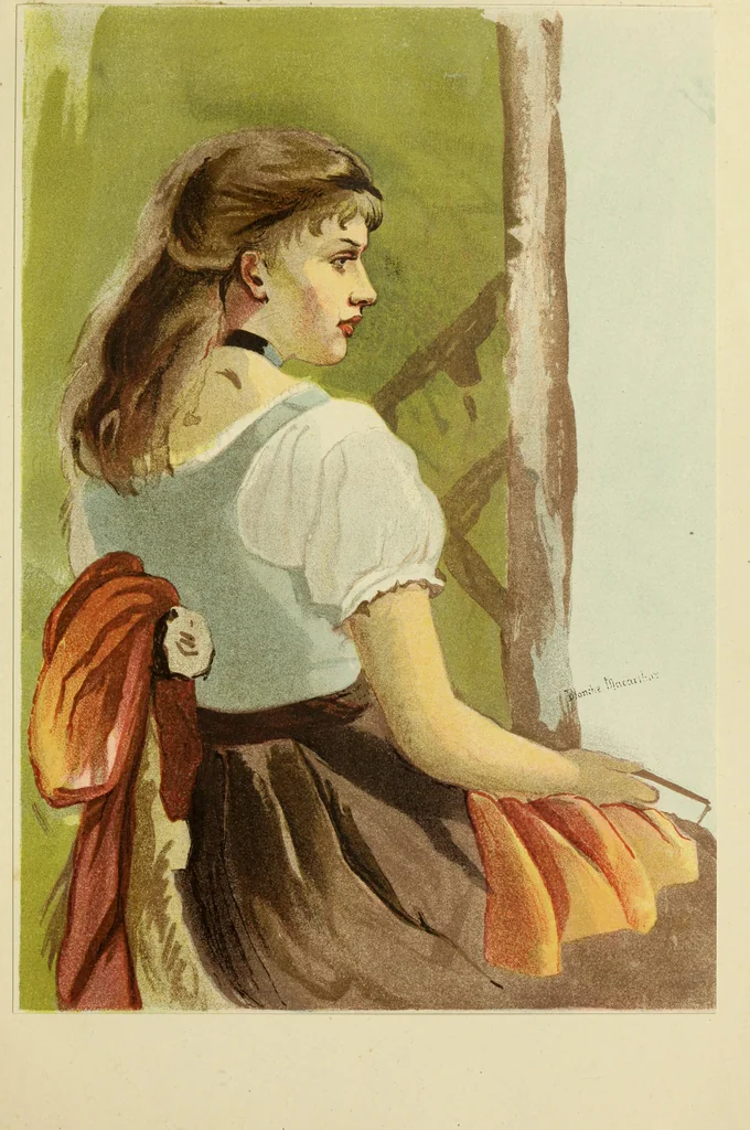 An illustration from Lessons in figure painting in water colours, 1881, leaf 28