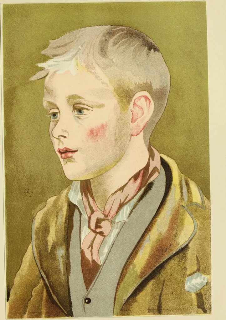An illustration from Lessons in figure painting in water colours, 1881, leaf 52