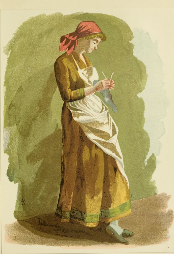 An illustration from Lessons in figure painting in water colours, 1881, leaf 58