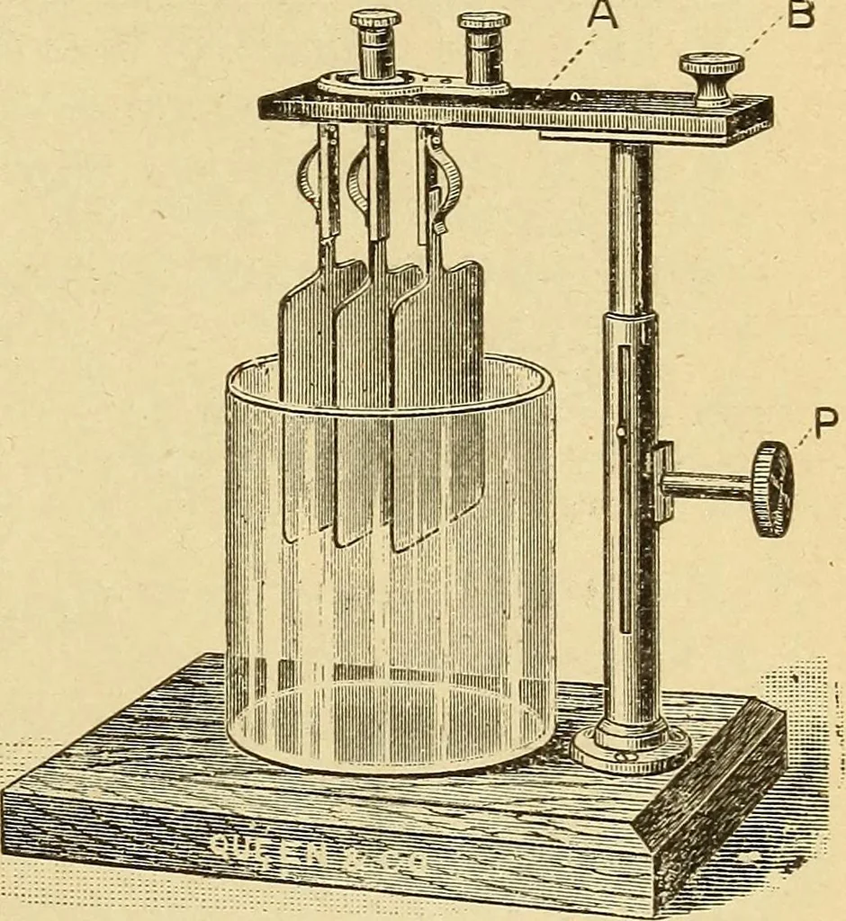 An illustration from Lessons in practical electricity; principles, experiments, and arithmetical problems, an elementary text-book, 1903, leaf 114