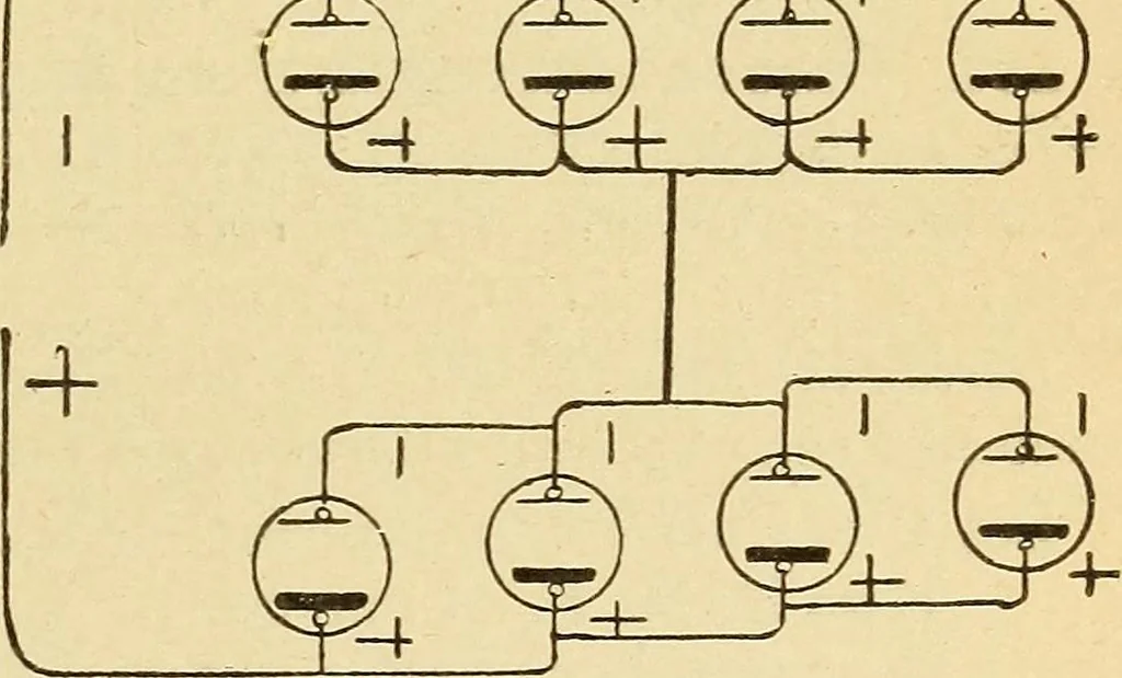 An illustration from Lessons in practical electricity; principles, experiments, and arithmetical problems, an elementary text-book, 1903, leaf 154