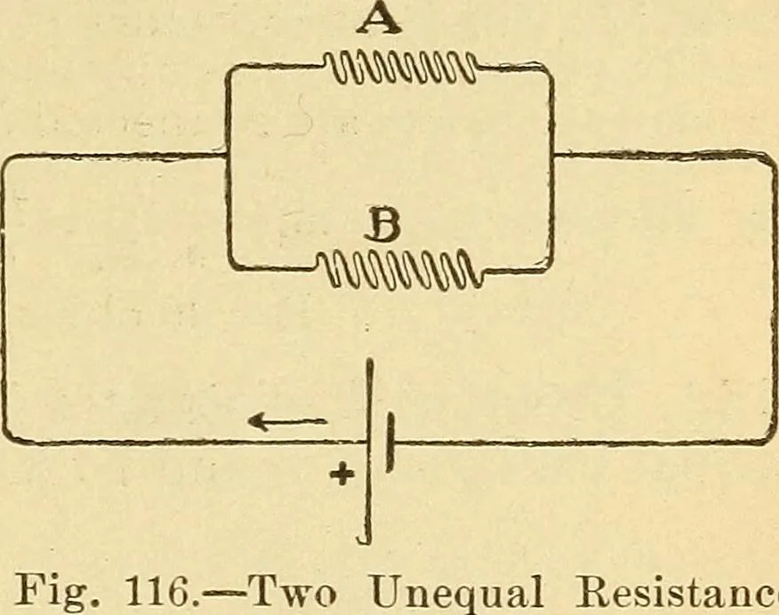An illustration from Lessons in practical electricity; principles, experiments, and arithmetical problems, an elementary text-book, 1903, leaf 160