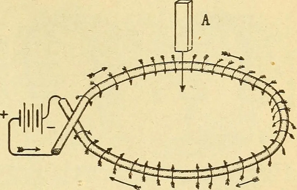 An illustration from Lessons in practical electricity; principles, experiments, and arithmetical problems, an elementary text-book, 1903, leaf 180