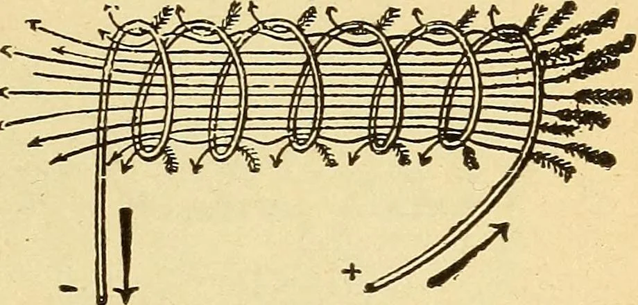 An illustration from Lessons in practical electricity; principles, experiments, and arithmetical problems, an elementary text-book, 1903, leaf 182