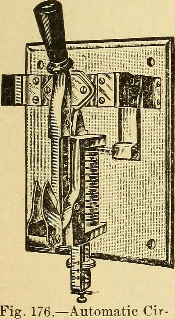 An illustration from Lessons in practical electricity; principles, experiments, and arithmetical problems, an elementary text-book, 1903, leaf 206