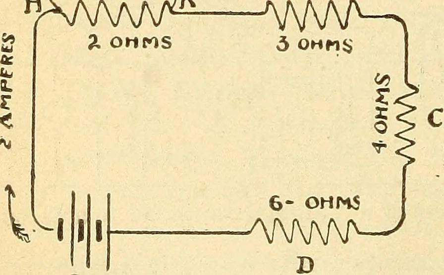 An illustration from Lessons in practical electricity; principles, experiments, and arithmetical problems, an elementary text-book, 1903, leaf 259
