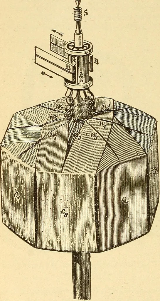 An illustration from Lessons in practical electricity; principles, experiments, and arithmetical problems, an elementary text-book, 1903, leaf 309
