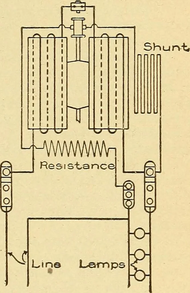 An illustration from Lessons in practical electricity; principles, experiments, and arithmetical problems, an elementary text-book, 1903, leaf 310