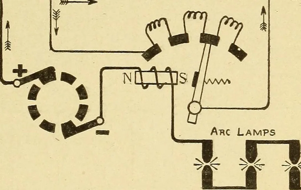 An illustration from Lessons in practical electricity; principles, experiments, and arithmetical problems, an elementary text-book, 1903, leaf 404