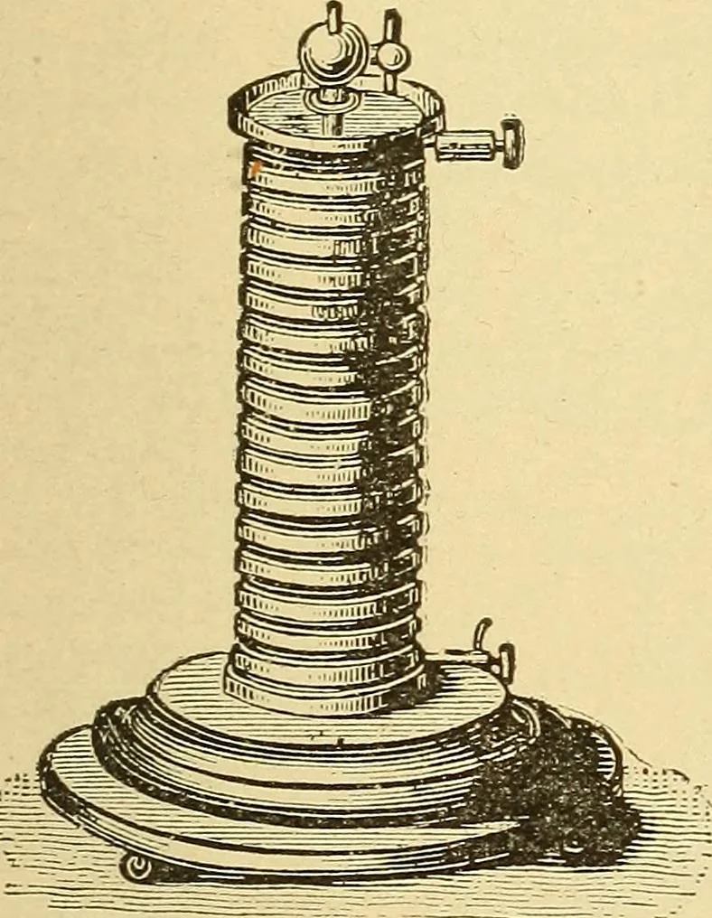 An illustration from Lessons in practical electricity; principles, experiments, and arithmetical problems, an elementary text-book, 1903, leaf 72