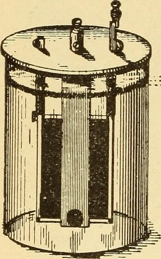 An illustration from Lessons in practical electricity; principles, experiments, and arithmetical problems, an elementary text-book, 1903, leaf 93