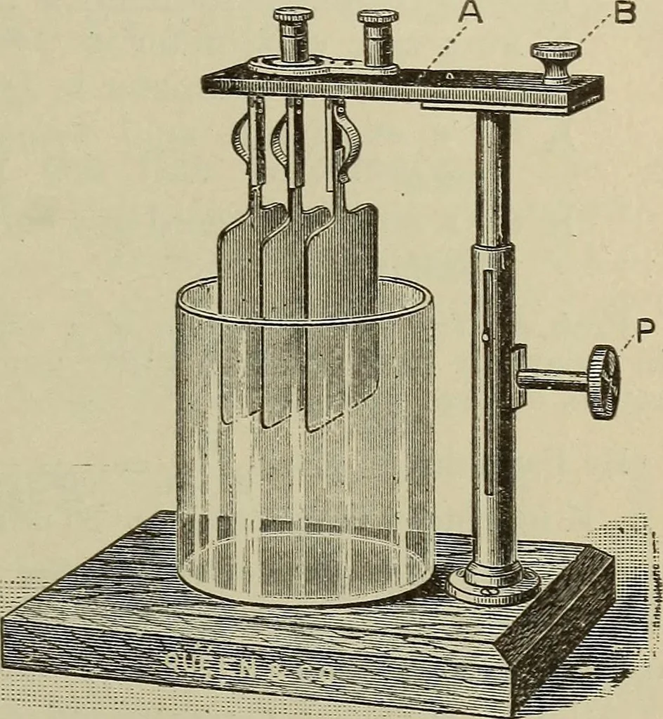 An illustration from Lessons in practical electricity; principles, experiments, and arithmetical problems, an elementary text-book, 1902, leaf 114