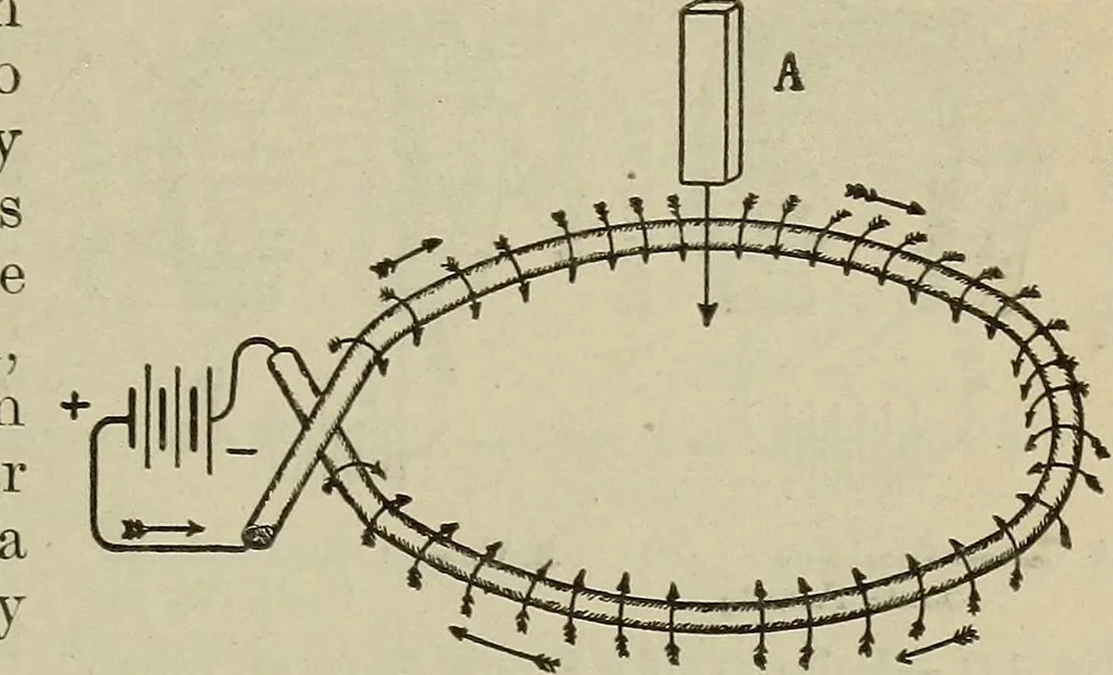 An illustration from Lessons in practical electricity; principles, experiments, and arithmetical problems, an elementary text-book, 1902, leaf 180