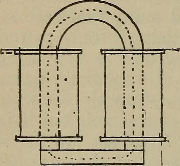 An illustration from Lessons in practical electricity; principles, experiments, and arithmetical problems, an elementary text-book, 1902, leaf 213