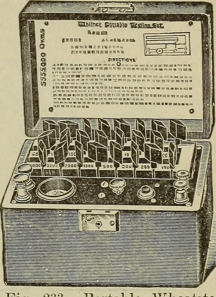 An illustration from Lessons in practical electricity; principles, experiments, and arithmetical problems, an elementary text-book, 1902, leaf 280