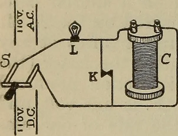 An illustration from Lessons in practical electricity; principles, experiments, and arithmetical problems, an elementary text-book, 1902, leaf 331