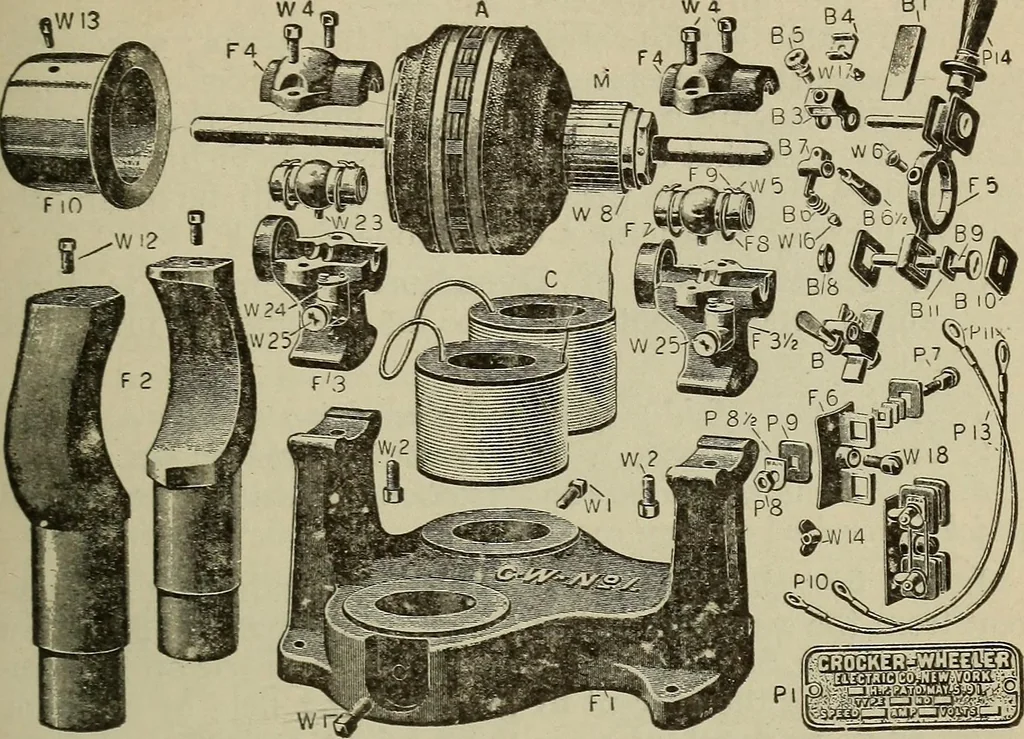 An illustration from Lessons in practical electricity; principles, experiments, and arithmetical problems, an elementary text-book, 1902, leaf 354