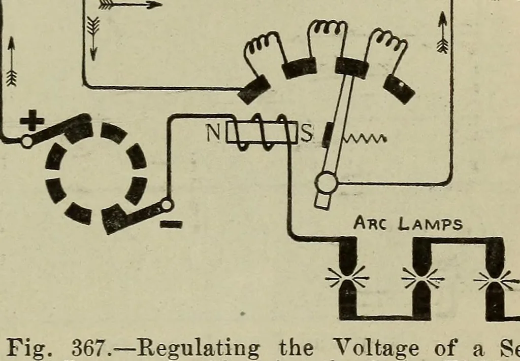 An illustration from Lessons in practical electricity; principles, experiments, and arithmetical problems, an elementary text-book, 1902, leaf 404