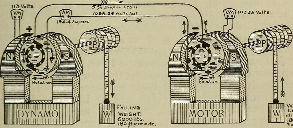 An illustration from Lessons in practical electricity; principles, experiments, and arithmetical problems, an elementary text-book, 1902, leaf 416
