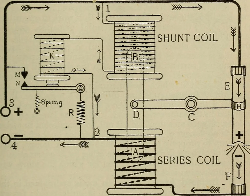 An illustration from Lessons in practical electricity; principles, experiments, and arithmetical problems, an elementary text-book, 1902, leaf 438