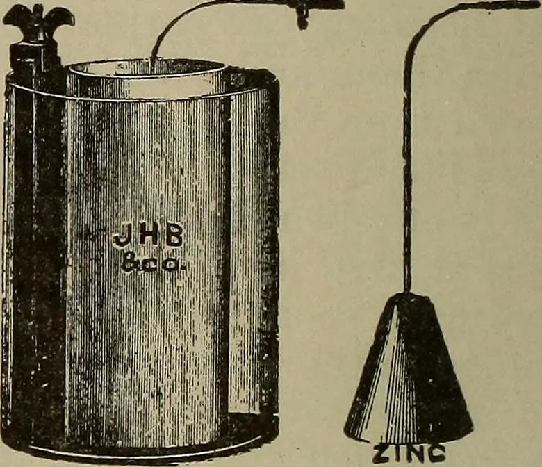 An illustration from Lessons in practical electricity; principles, experiments, and arithmetical problems, an elementary text-book, 1902, leaf 85