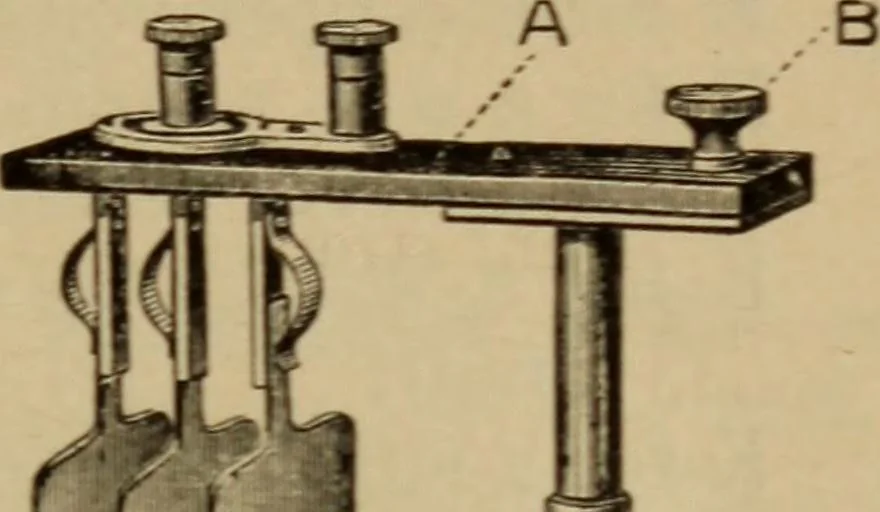An illustration from Lessons in practical electricity; principles, experiments, and arithmetical problems; over four hundred illustrations; an elementary text book, 1909, leaf 114