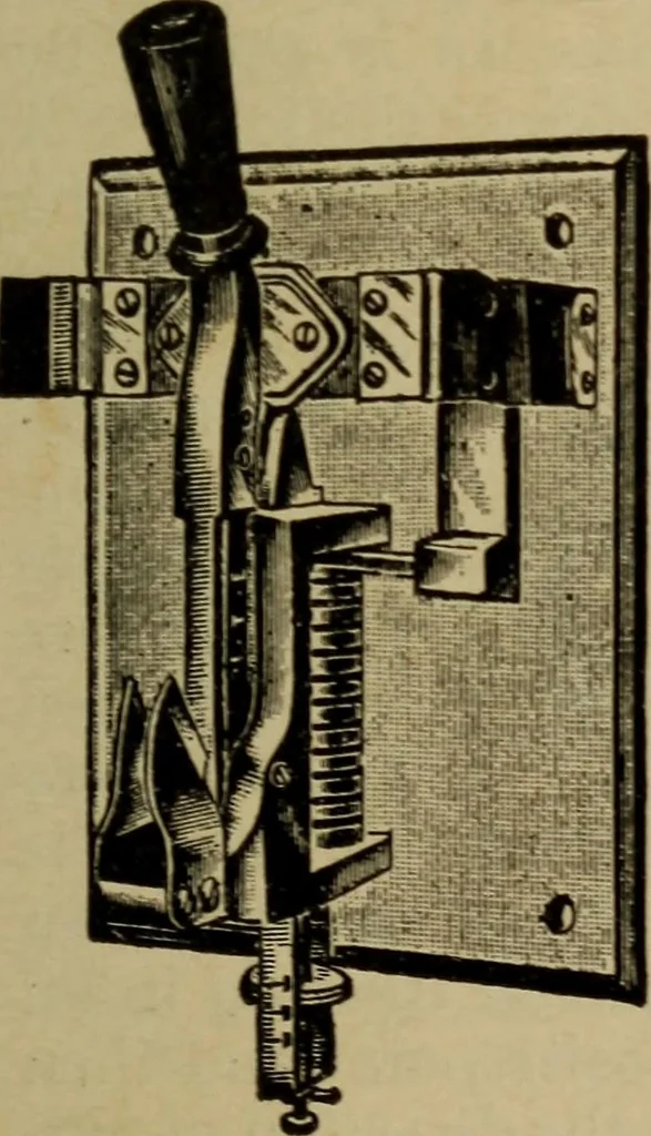 An illustration from Lessons in practical electricity; principles, experiments, and arithmetical problems; over four hundred illustrations; an elementary text book, 1909, leaf 206