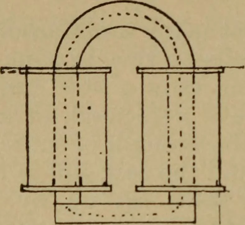 An illustration from Lessons in practical electricity; principles, experiments, and arithmetical problems; over four hundred illustrations; an elementary text book, 1909, leaf 213