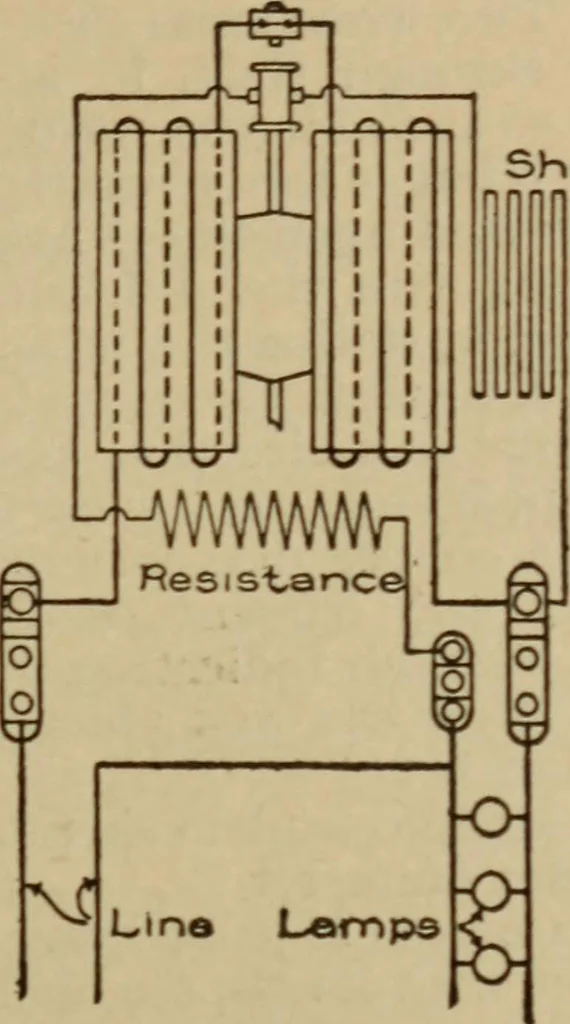 An illustration from Lessons in practical electricity; principles, experiments, and arithmetical problems; over four hundred illustrations; an elementary text book, 1909, leaf 310