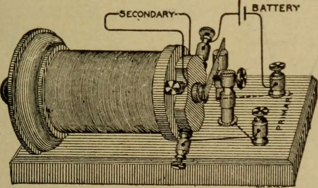 An illustration from Lessons in practical electricity; principles, experiments, and arithmetical problems; over four hundred illustrations; an elementary text book, 1909, leaf 336