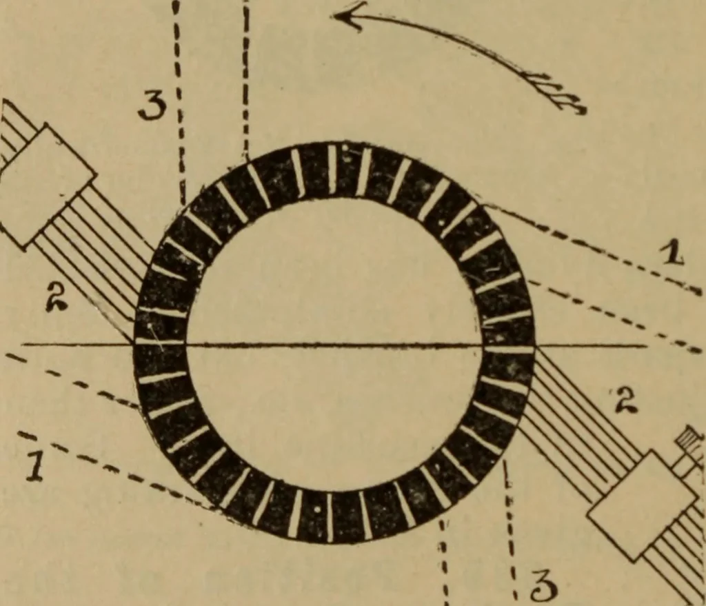 An illustration from Lessons in practical electricity; principles, experiments, and arithmetical problems; over four hundred illustrations; an elementary text book, 1909, leaf 385