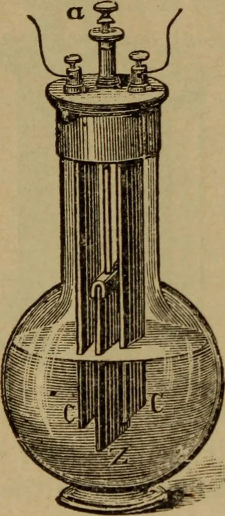 An illustration from Lessons in practical electricity; principles, experiments, and arithmetical problems; over four hundred illustrations; an elementary text book, 1909, leaf 85