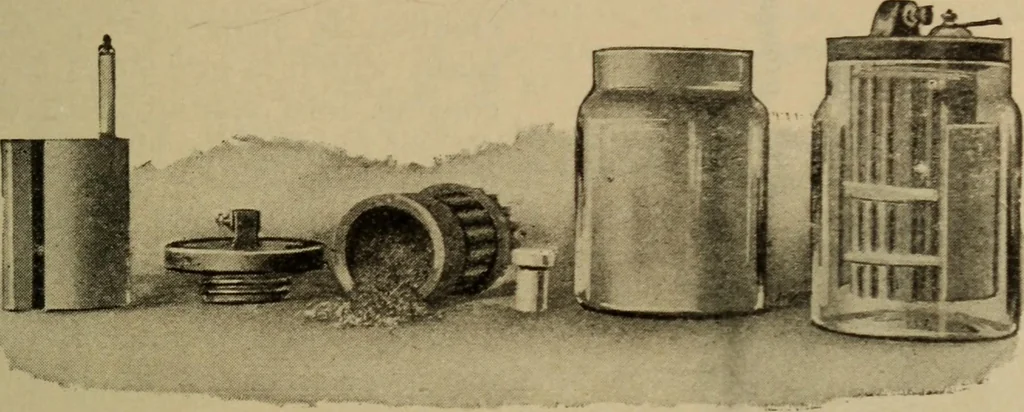 An illustration from Lessons in practical electricity; principles, experiments, and arithmetical problems; over four hundred illustrations; an elementary text book, 1909, leaf 92