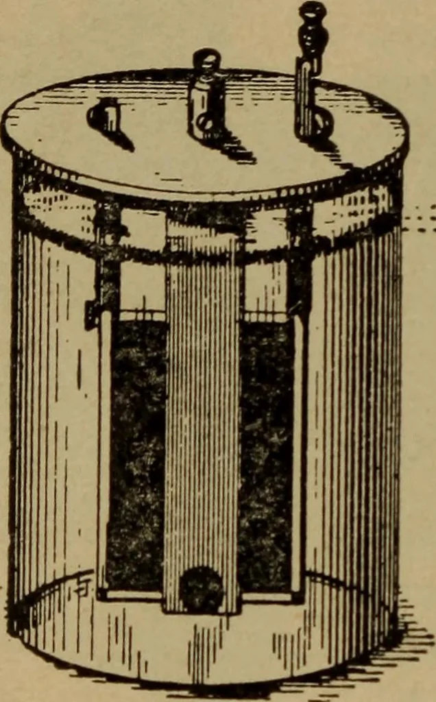 An illustration from Lessons in practical electricity; principles, experiments, and arithmetical problems; over four hundred illustrations; an elementary text book, 1909, leaf 93
