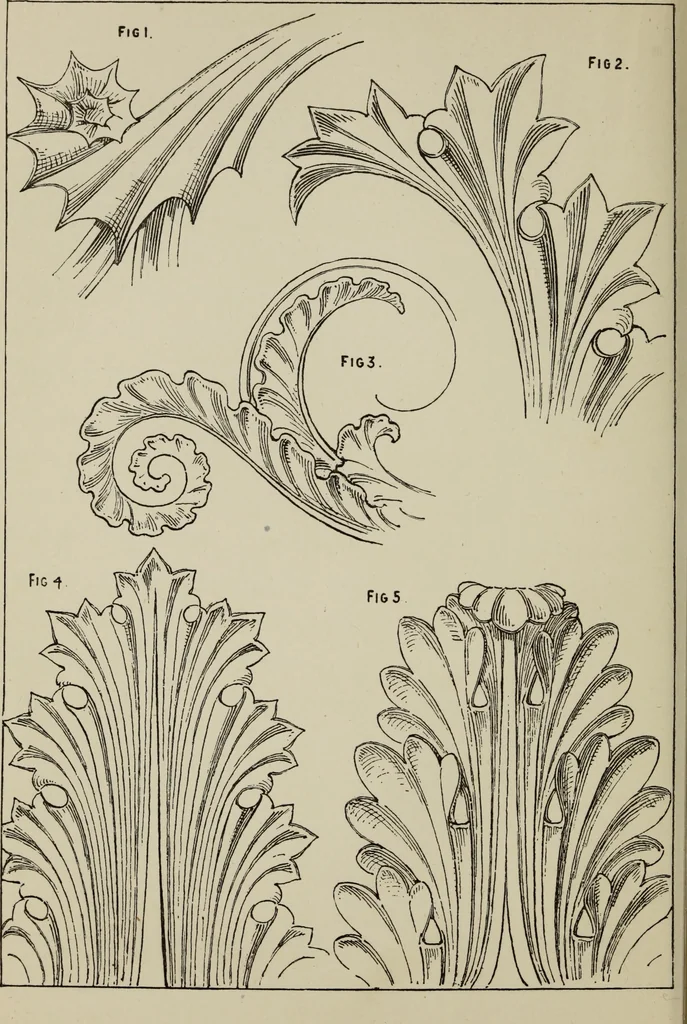 An illustration from Lessons on decorative design, 1888, leaf 165