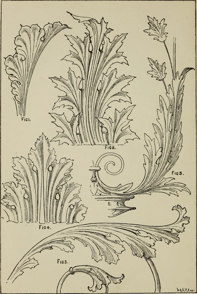 An illustration from Lessons on decorative design, 1888, leaf 179