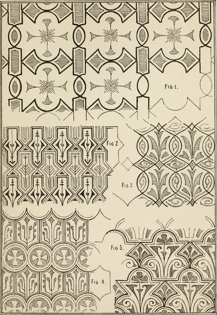 An illustration from Lessons on decorative design, 1888, leaf 68