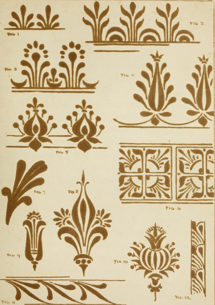 An illustration from Lessons on decorative design, 1888, leaf 80