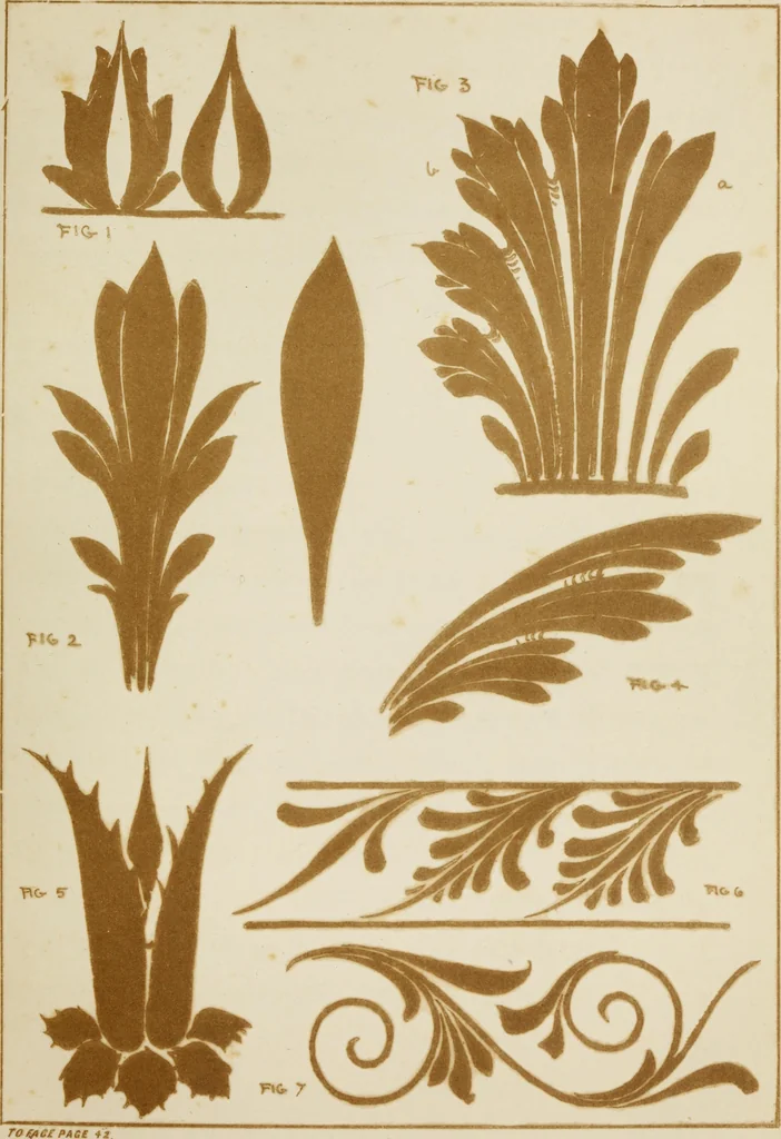 An illustration from Lessons on decorative design, 1888, leaf 84