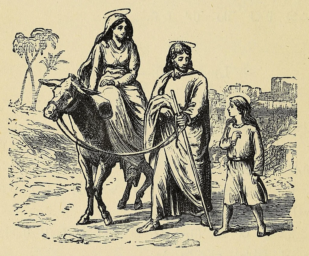 An illustration from Lessons and prayers in the Tenni or Slavi language of the Indians of Mackenzie River in the North-West Territory of Canada, 1892, leaf 54