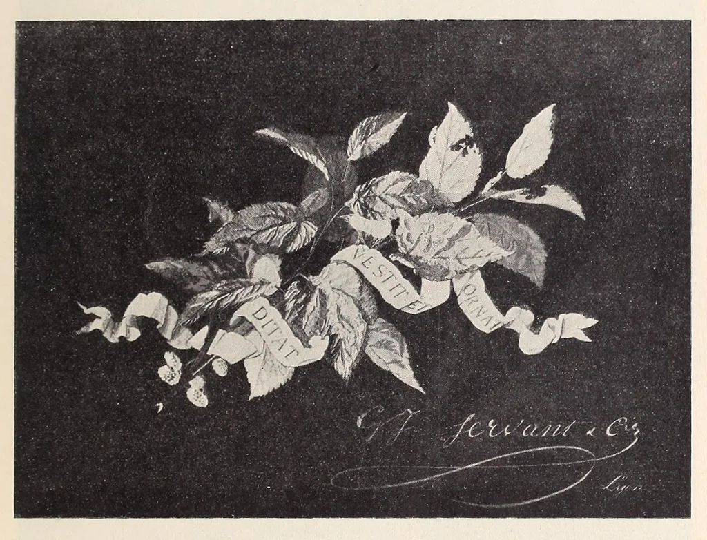 An illustration from Les Tableaux tissés de la Fabrique lyonnaise : exposition, grand salon de la bibliothèque, 1922, 1922, leaf 57