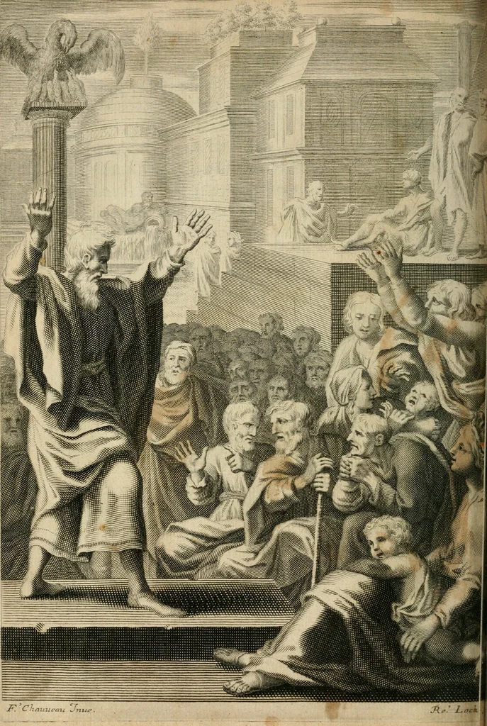 An illustration from Les Tableavx de la penitence, 1654, leaf 151