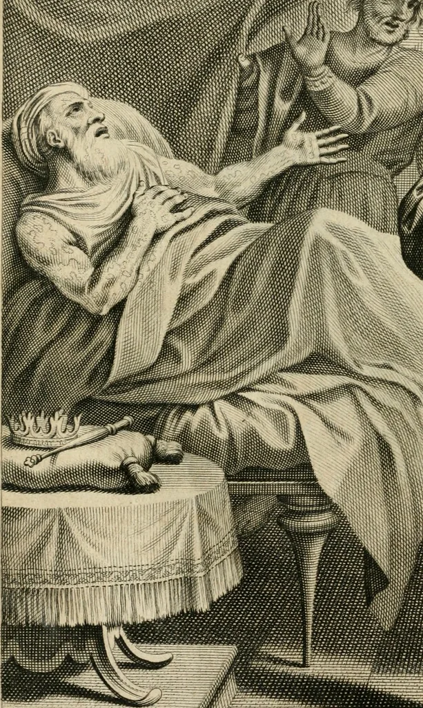 An illustration from Les Tableavx de la penitence, 1654, leaf 247