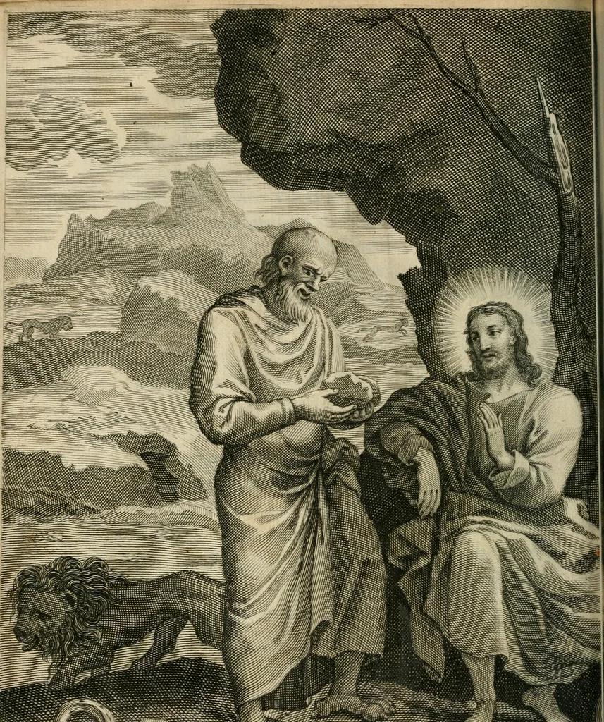 An illustration from Les Tableavx de la penitence, 1654, leaf 293