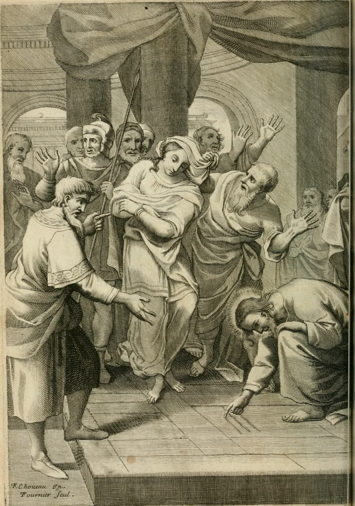 An illustration from Les Tableavx de la penitence, 1654, leaf 375