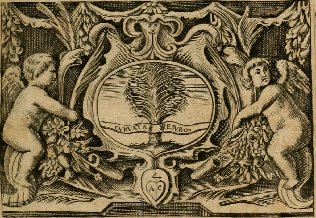 An illustration from Les Tableavx de la penitence, 1654, leaf 8